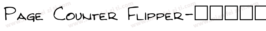 Page Counter Flipper字体转换